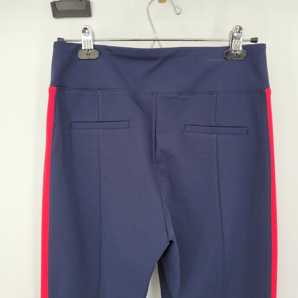 The Cause Collection Navy Red High Waist Pants 6 - Picture 5 of 15